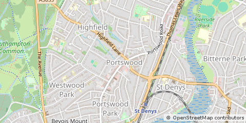 Map of Southampton