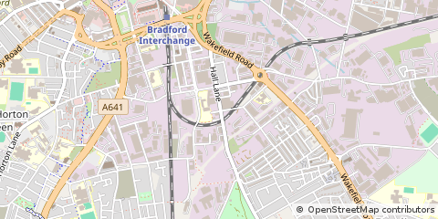 Map of Bradford, West Yorkshire