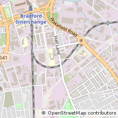 Map of Bradford, West Yorkshire