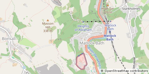 Map of Derbyshire