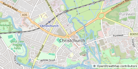 Map of Christchurch