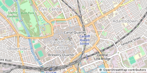 Map of Cardiff