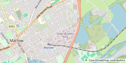 Map of Marlow, Bucks