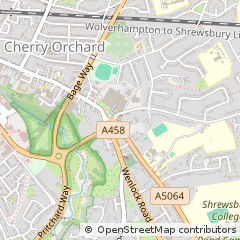 Map of Shrewsbury, Shropshire