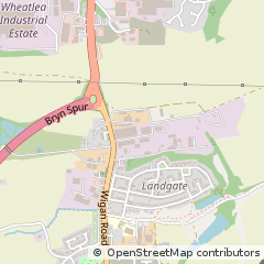 Map of Wigan, Lancashire