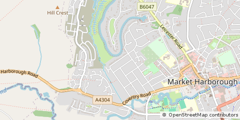 Map of Leicester, Leicestershire