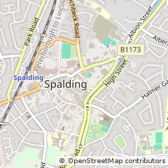Map of Spalding, Lincolnshire