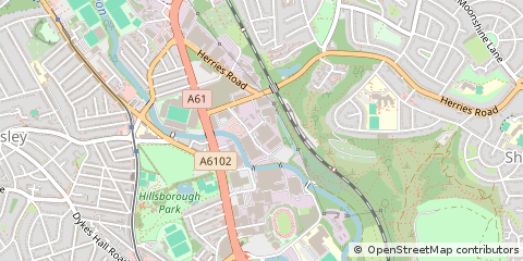 Map of Sheffield