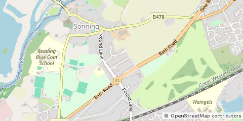 Map of Reading, Berkshire