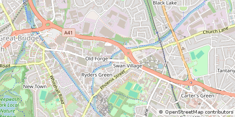 Map of West Bromwich, West Midlands