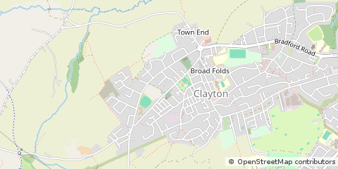 Map of Bradford, West Yorkshire