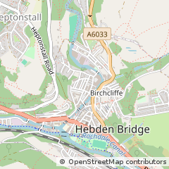 Map of Hebden Bridge, West Yorkshire