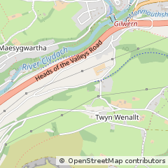 Map of Abergavenny