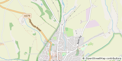 Map of Kingsbridge, Devon
