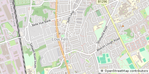 Map of Gateshead
