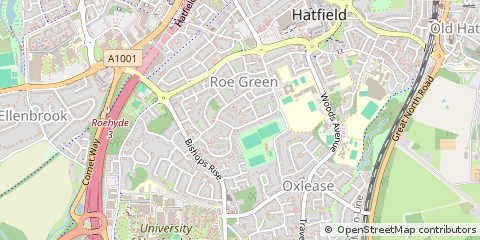 Map of Hatfield