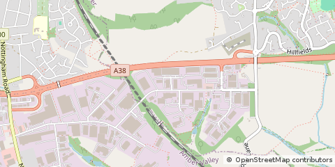 Map of Alfreton, Derbyshire