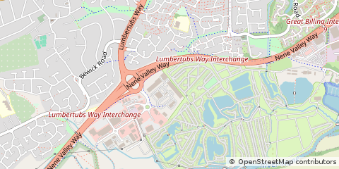 Map of Northampton, Northamptonshire