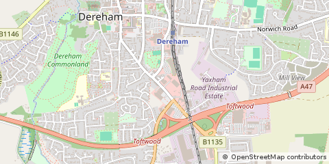 Map of Dereham