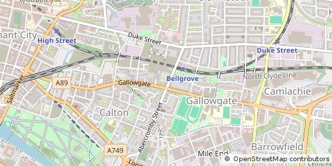 Map of Glasgow