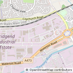Map of Bridgend