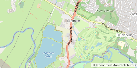 Map of Ferndown, Dorset