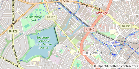 Map of Birmingham, West Midlands
