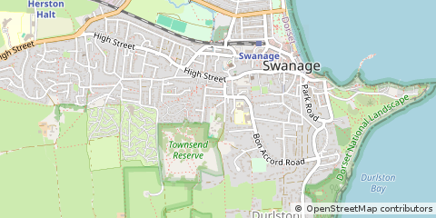 Map of Swanage, Dorset