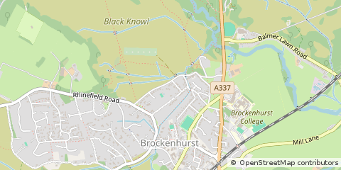Map of Brockenhurst