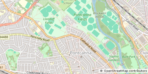 Map of Cardiff