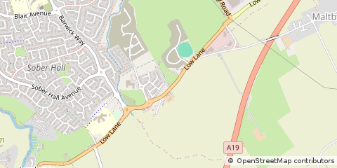 Map of Stockton-on-Tees, Durham