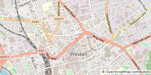 Map of Preston, Lancashire