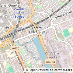 Map of Cardiff, South Glamorgan