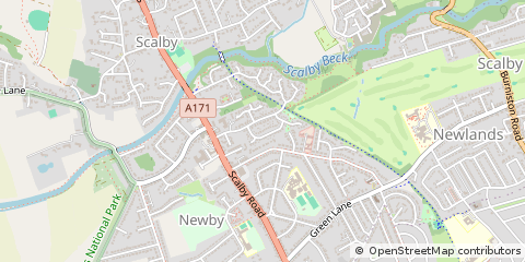 Map of Scarborough, North Yorkshire