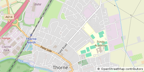 Map of Doncaster, South Yorkshire