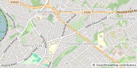Map of Southampton, Hampshire