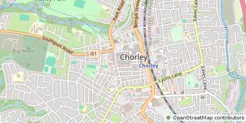 Map of Chorley