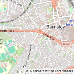 Map of Barnsley