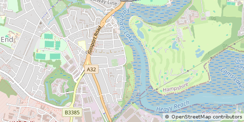 Map of Fareham, Hampshire