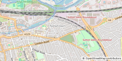 Map of Reading, Berkshire