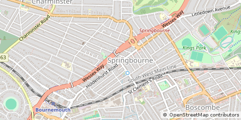 Map of Bournemouth