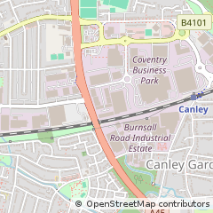 Map of Coventry, West Midlands