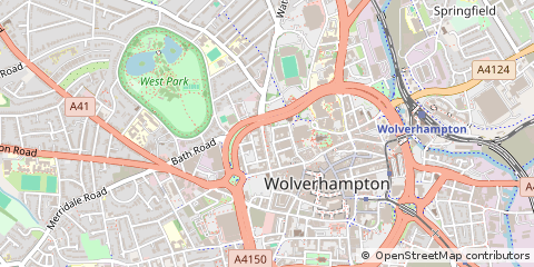 Map of West Midlands