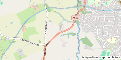 Map of Middlewich, Stanthorne