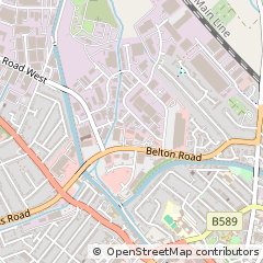 Map of Loughborough, Leicestershire