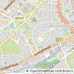 Map of Sheffield