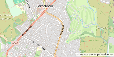 Map of Ferndown