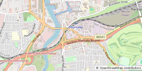 Map of Stockton-on-Tees