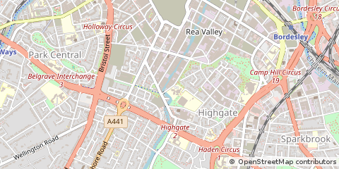 Map of Birmingham, West Midlands