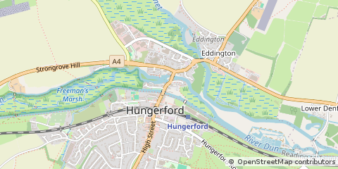 Map of Hungerford, Berkshire